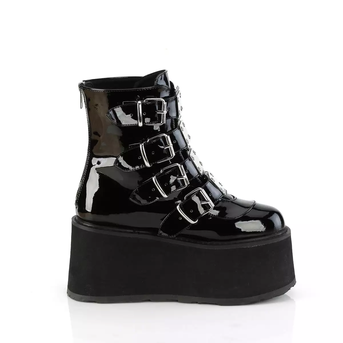 3 Inch Platform DAMNED-105 Black Patent