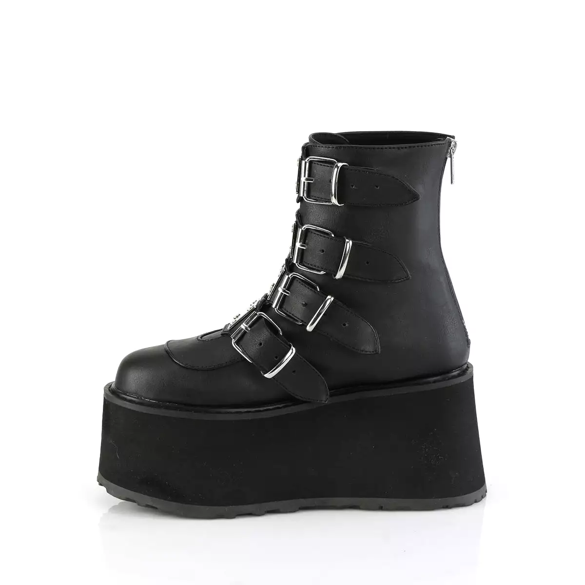 3 Inch Platform DAMNED-105 Black Pu