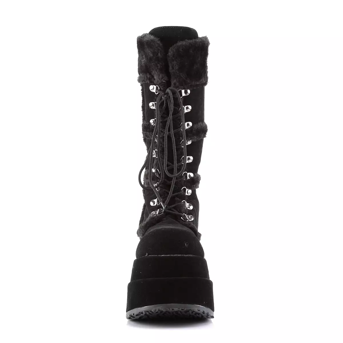 4 Inch Platform BEAR-202 Black Suede