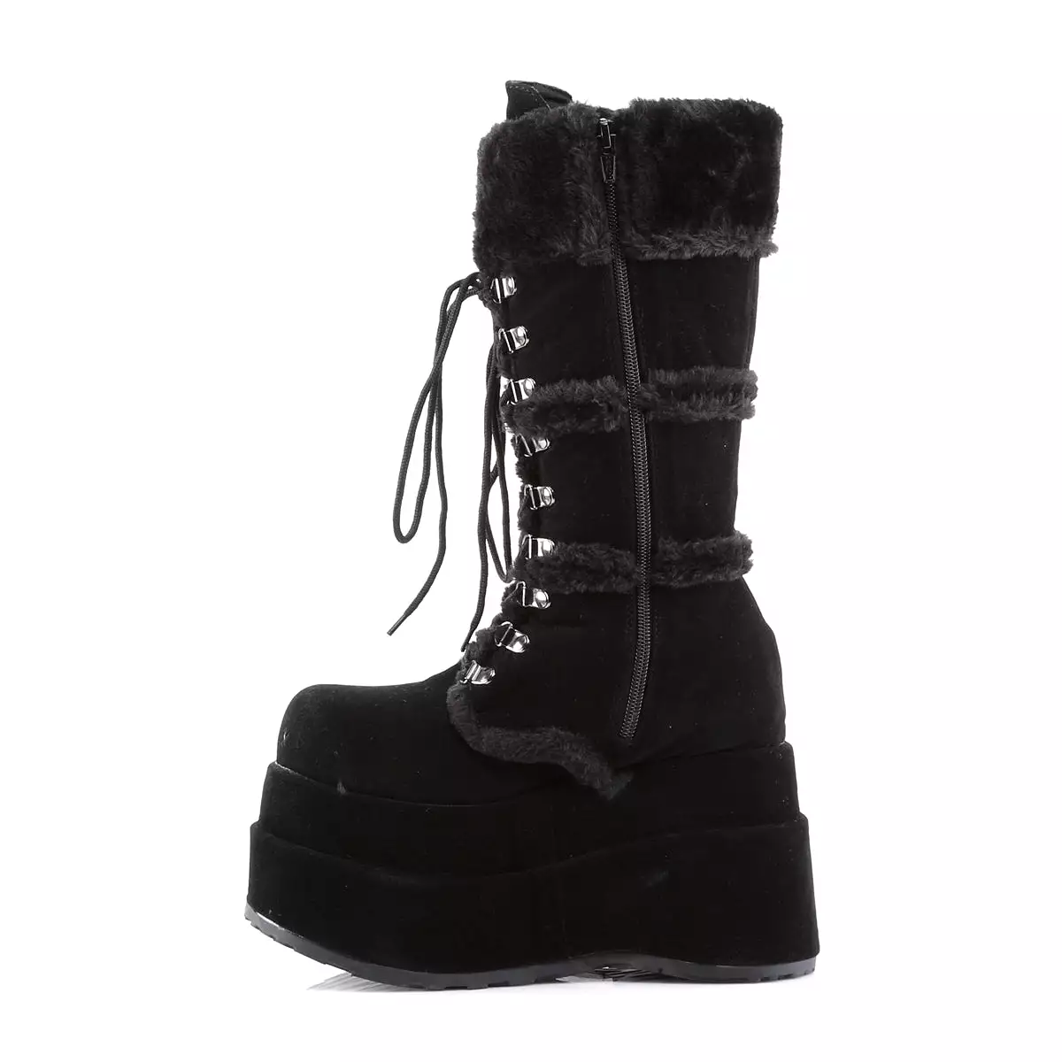 4 Inch Platform BEAR-202 Black Suede