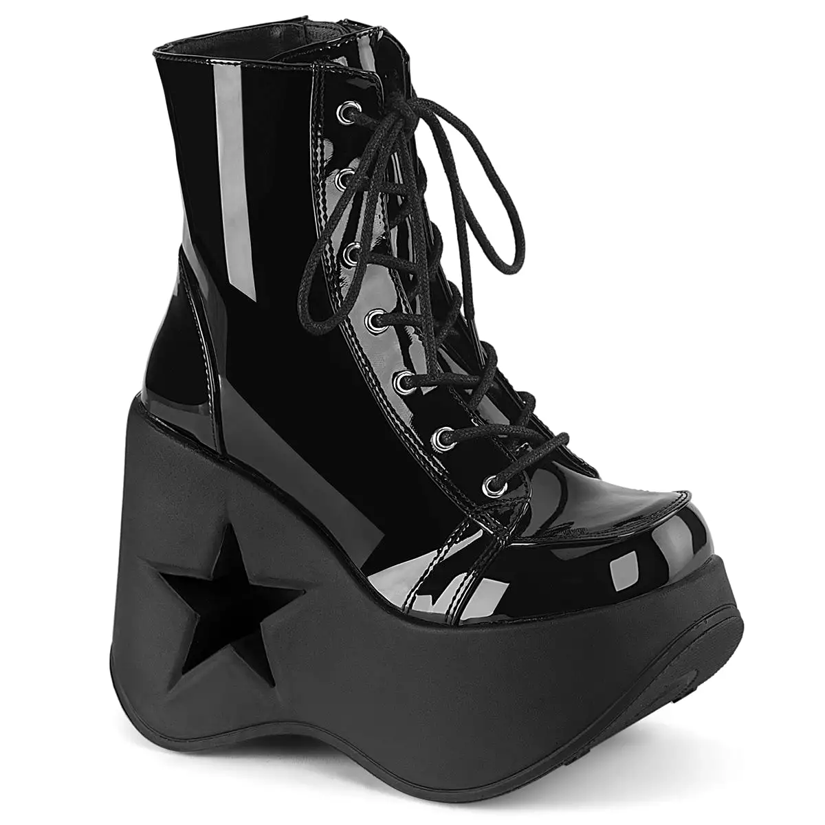 5 Inch Platform DYNAMITE-106 Black Patent