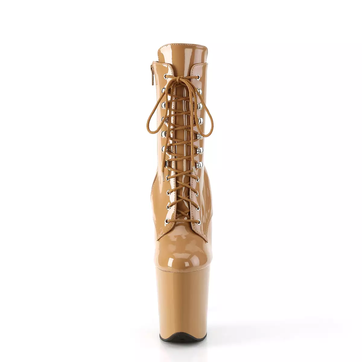 8 Inch Heel FLAMINGO-1020 Toffee Patent