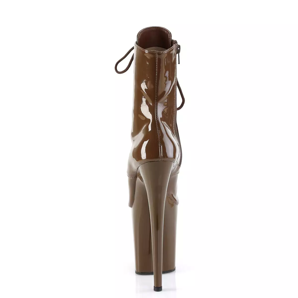 8 Inch Heel FLAMINGO-1021 Mocha Patent