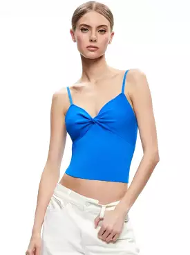 Alice + Olivia - Rhona Twist Front Tank - Sapphire