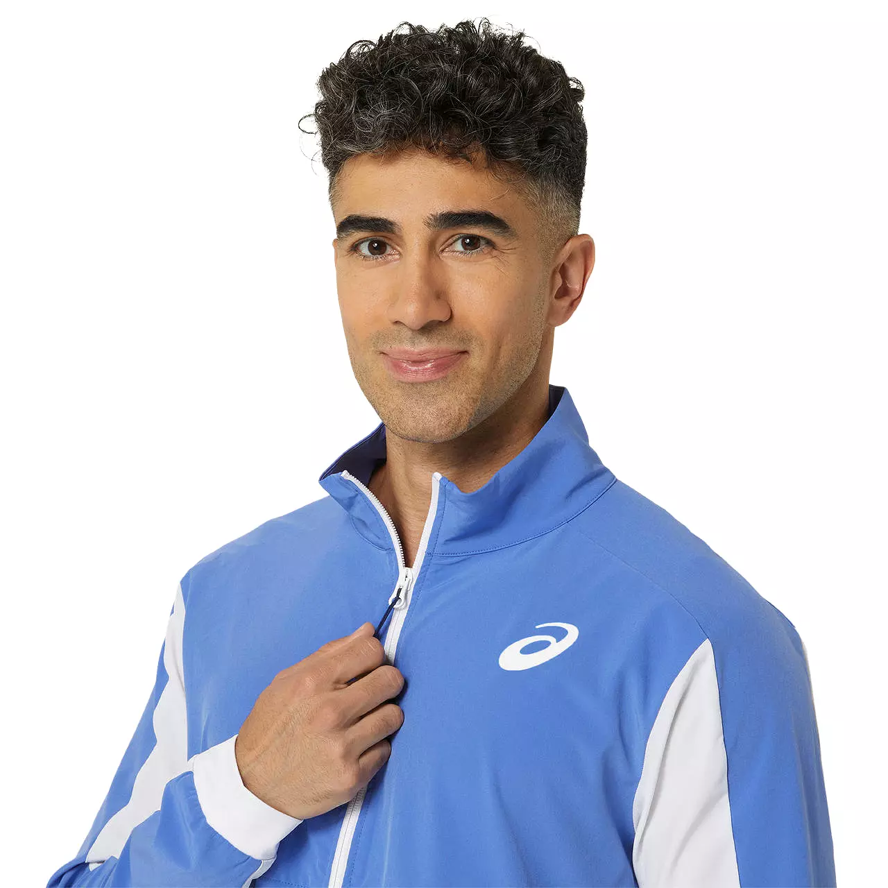 Asics Jacket Match Heren Sapphire Blauw Wit