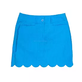 Beachtime Scallop Skort in Turquoise