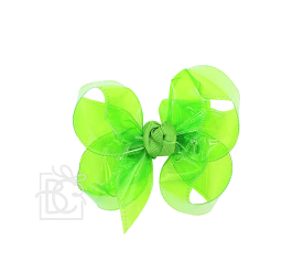 Beyond Creations - Large Waterproof Bow Clip in Apple Green