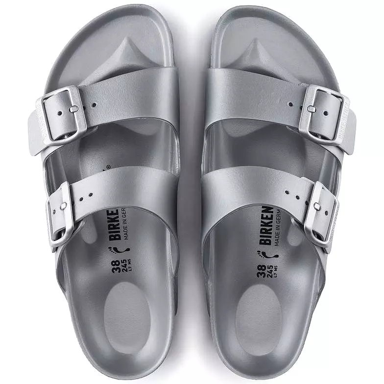 Birkenstock Women's Arizona Essentials EVA - Metallic Silver