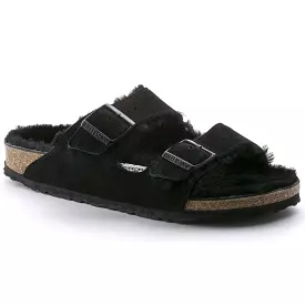 Birkenstock Women's Arizona Shearling - Black Suede