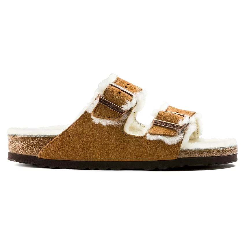 Birkenstock Women's Arizona Shearling - Mink Suede