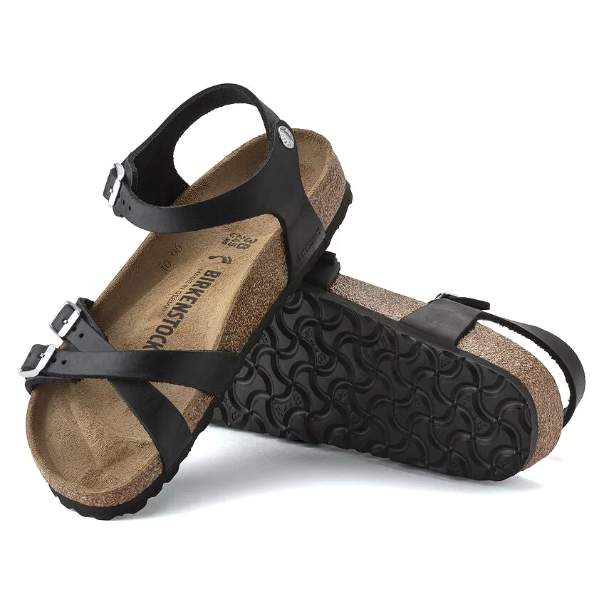 Birkenstock Women's Kumba - Black Oiled Leather