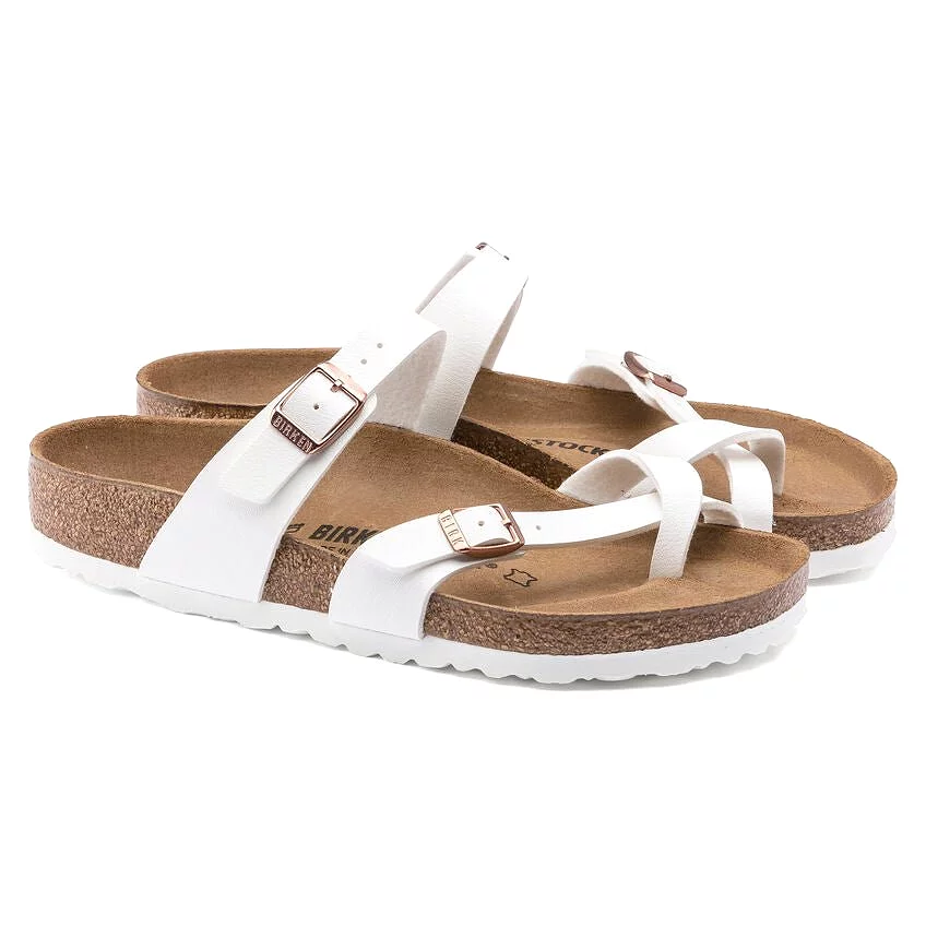 Birkenstock Women's Mayari - White Birko-Flor/Copper