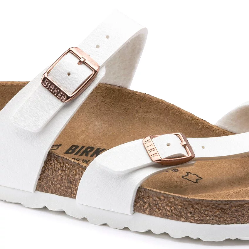 Birkenstock Women's Mayari - White Birko-Flor/Copper