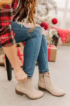 Blowfish Caitlynn Booties- Light Taupe Prospector