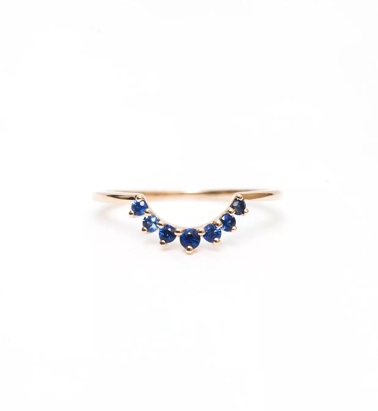 Blue Sapphire Grand Tiara Band