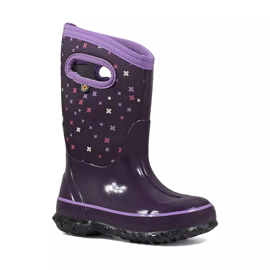 Bogs - Kids Classic Plus in Eggplant Multi