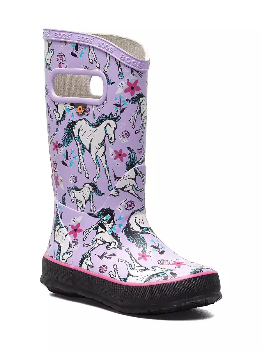 Bogs- Kid's Unicorn  Awesome Lavender Multi Rain boot 73000-541