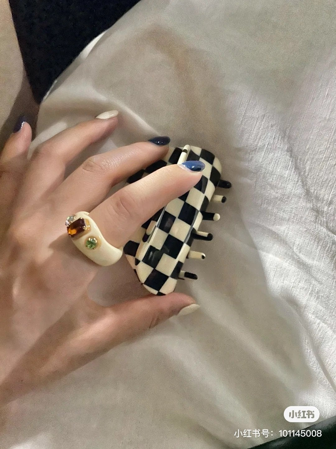 Checkered Claw Clip