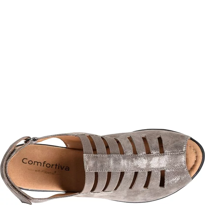 Comfortiva Women's Faye - Smoke Foil Suede