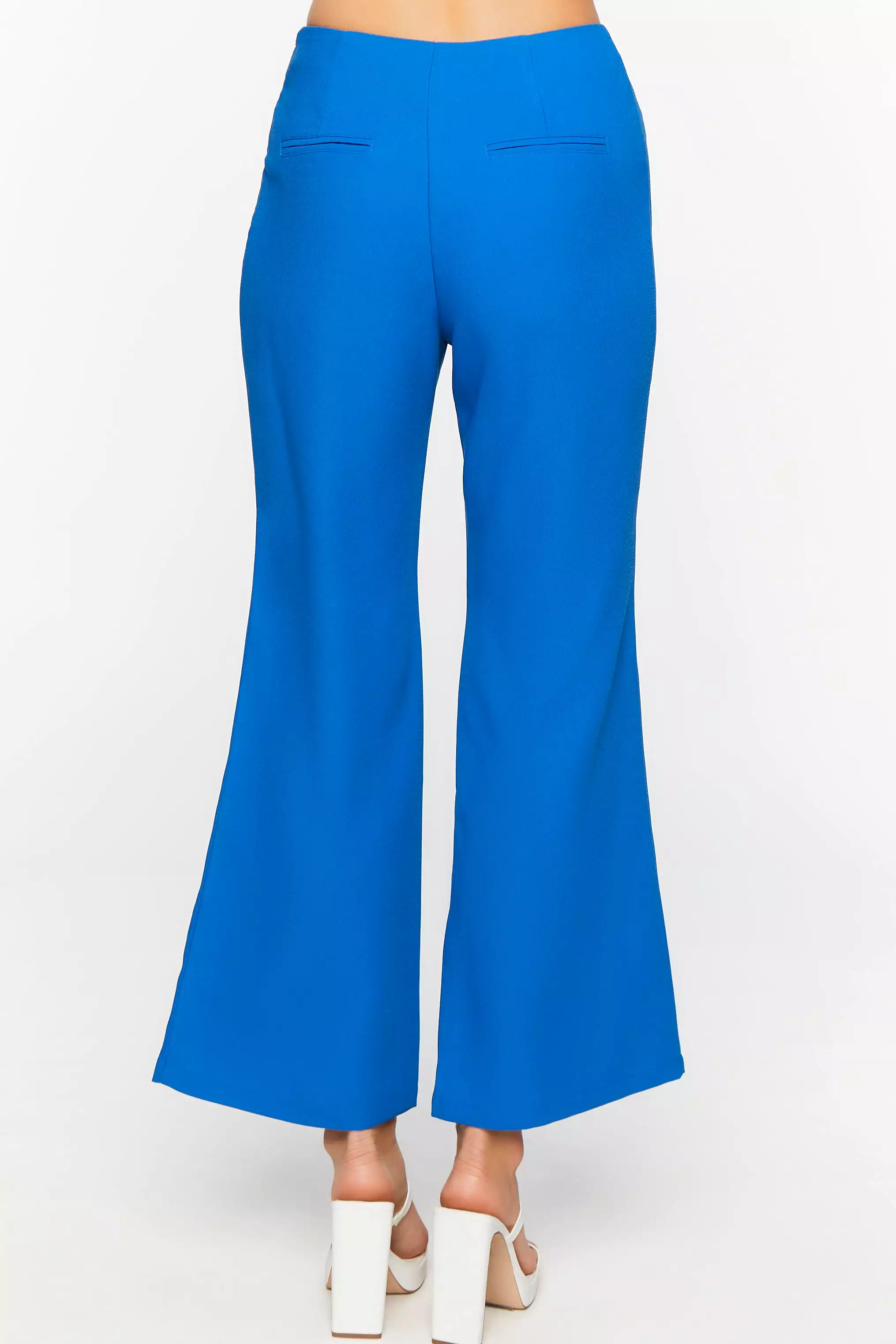 Crepe Flare-Leg Pants