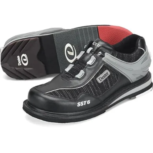 Dexter Mens SST 6 Hybrid BOA Black Knit Right Hand Bowling Shoes