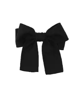 Double Bow Hair Clip - Black