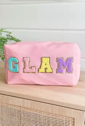 Glam Cosmetic Bag in Pink