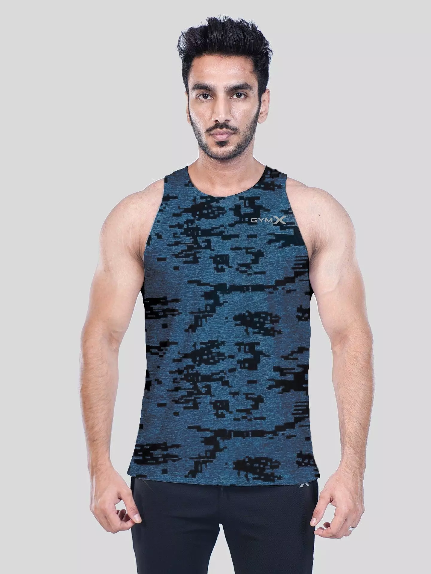 GymX Sapphire Blue Camo Tank - Sale