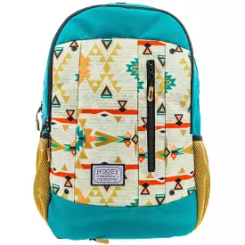 'Hooey' Rockstar Backpack - Cream Aztec / Turquoise / Gold