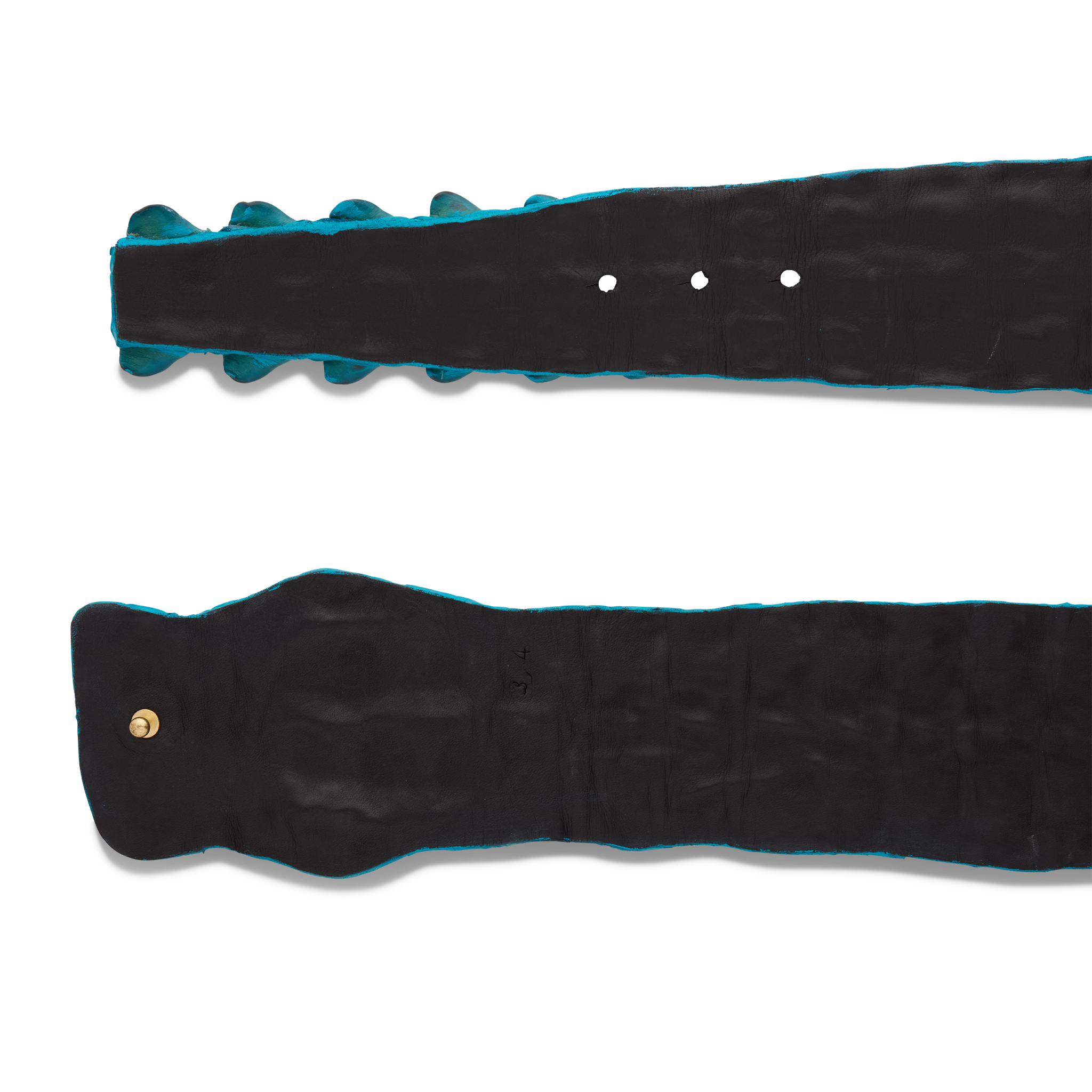 Hornback Caiman Belt :: Turquoise