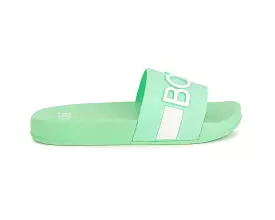 Hugo Boss Kid's J29274 706  Logo Slider Green