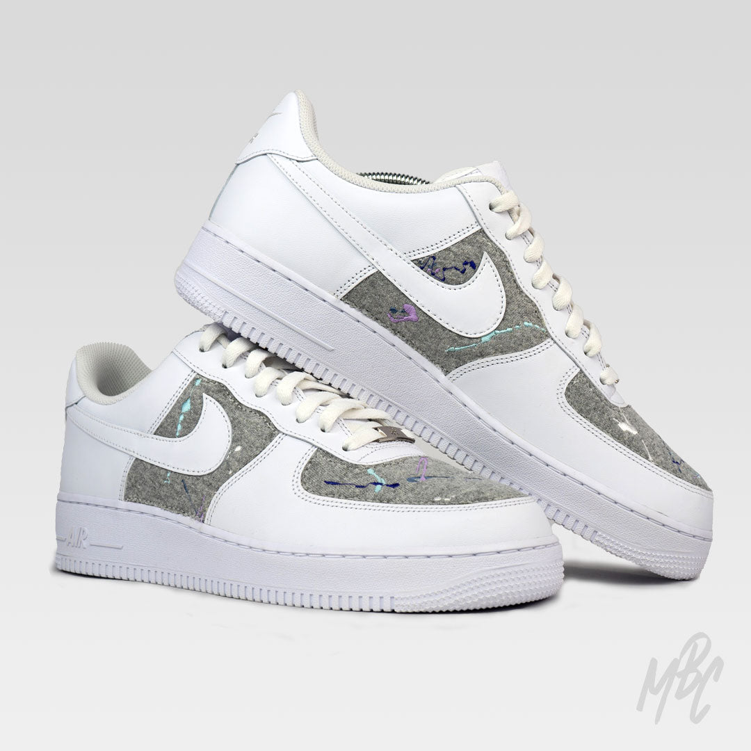 Jogger Paint Splat Embroidery - Air Force 1 Custom