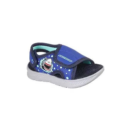 Kids Skechers Sandals C-Flex Lightweight Washable Strap Over 406500N Nvy SALE