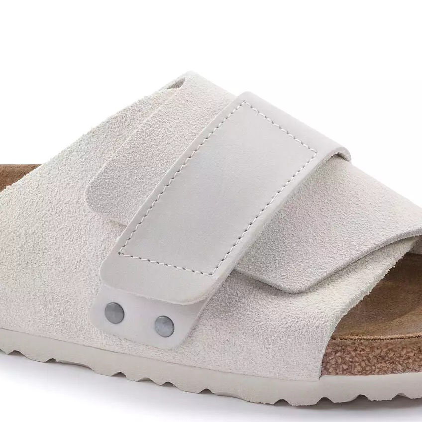 Kyoto Women - Antique White Nubuck and Suede Leather||Kyoto pour femmes - Nubuck et suède blanc antique