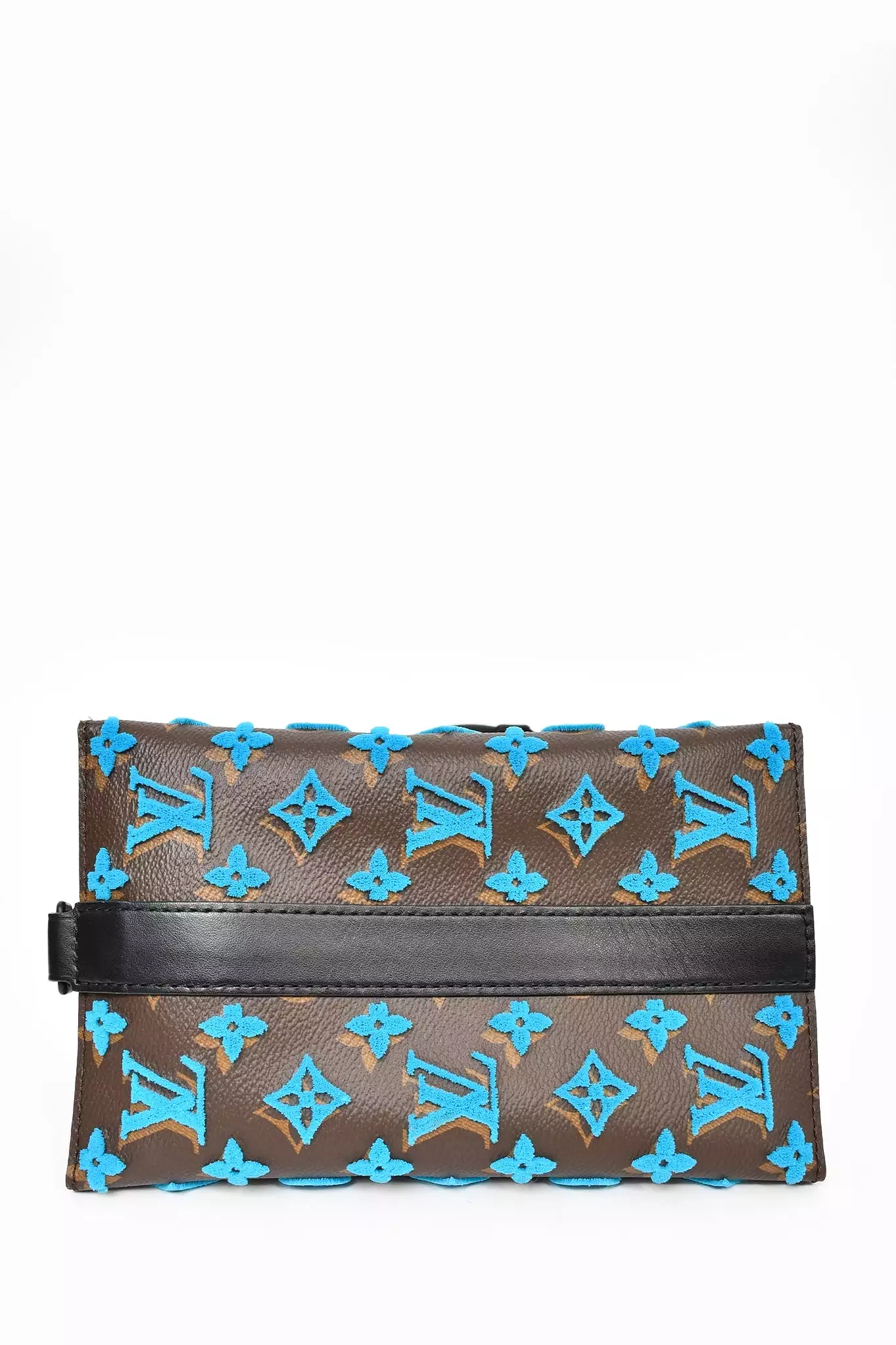 Louis Vuitton 2019 Turquoise Monogram Triangle Tuffetage Messenger