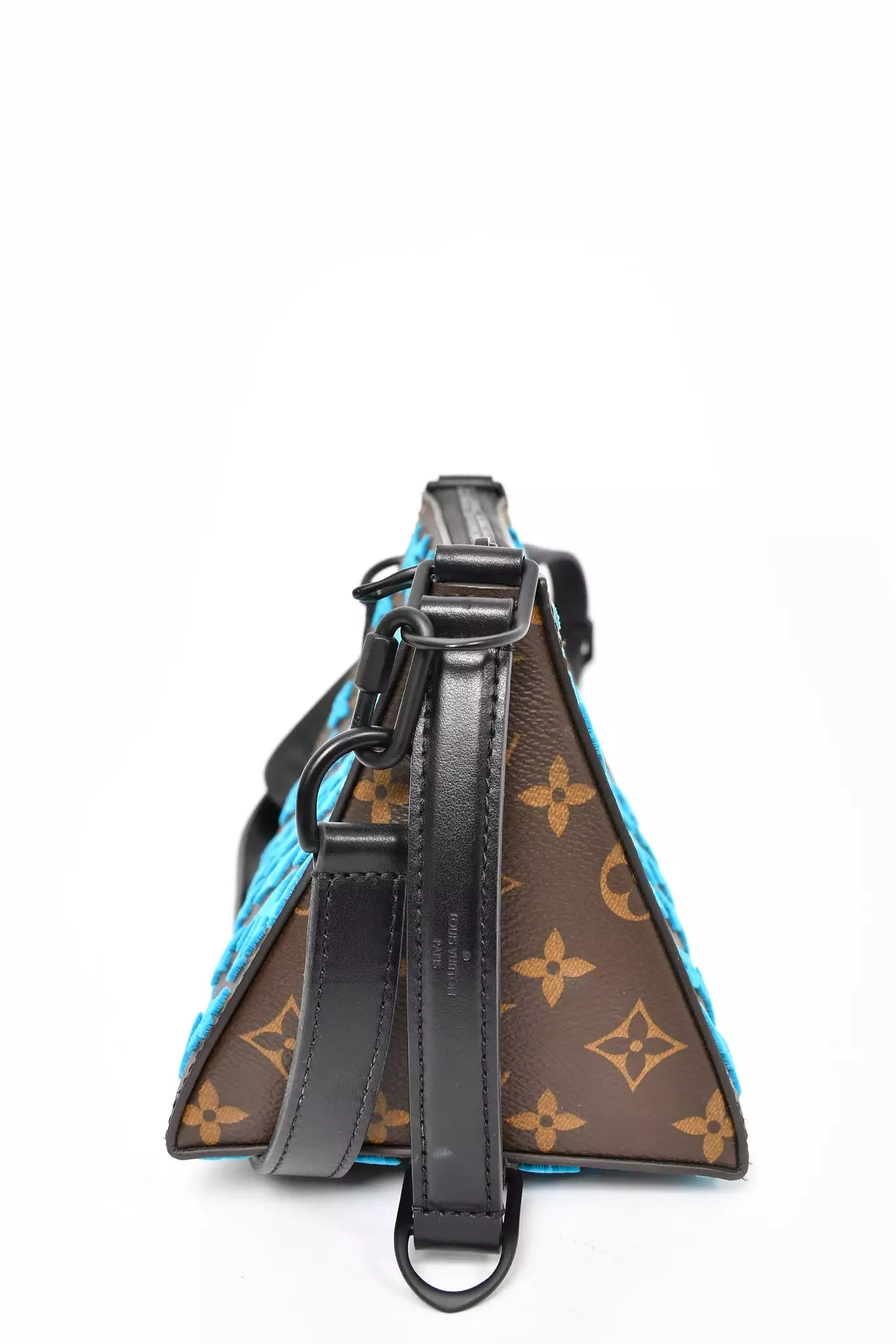 Louis Vuitton 2019 Turquoise Monogram Triangle Tuffetage Messenger