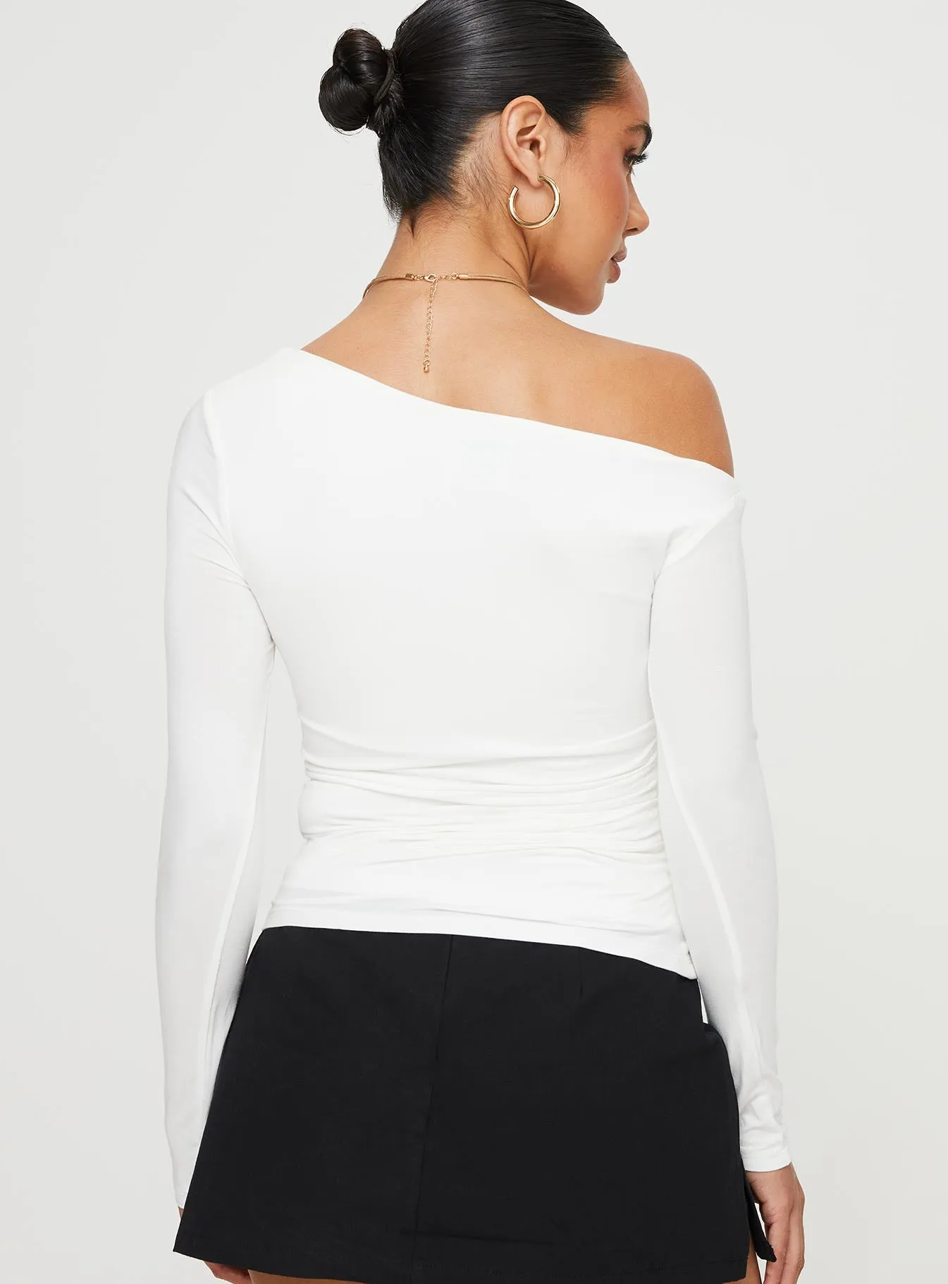 Marinne Long Sleeve Top White