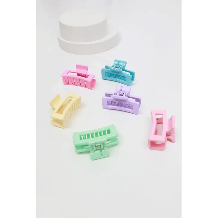 Mini Rectangle Cut Out Hair Claw