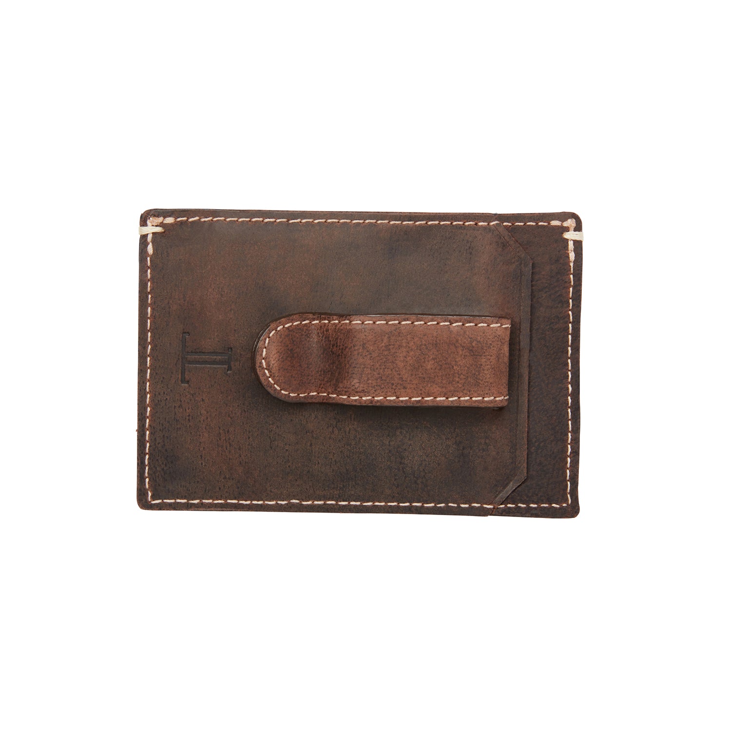 Money Clip Card Case - Mad Dog :: Chocolate