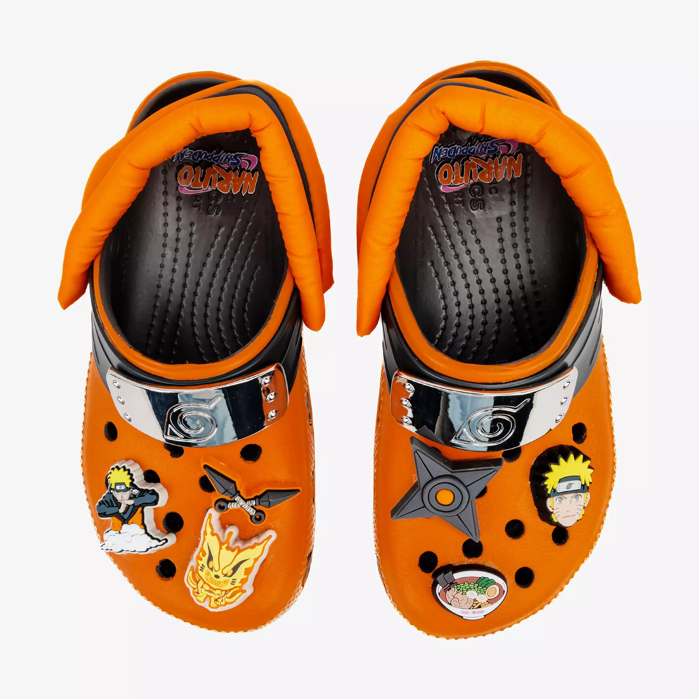 Naruto Classic Clog Preschool/Grade School Sandals (Orange/Black)