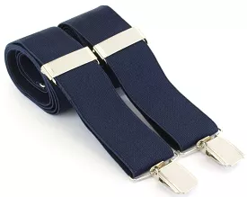 Navy Braces - Clip end