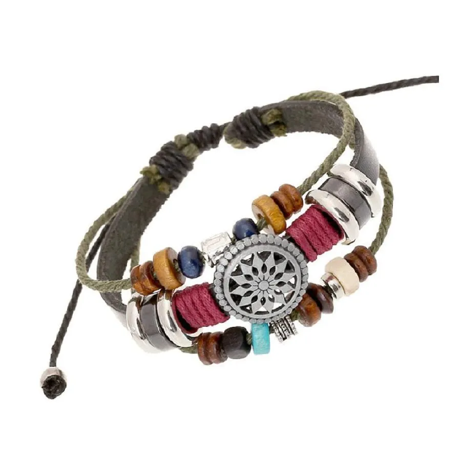 New Stylish Ethnic Boho Tassel Multilayer Pearl Bracelet