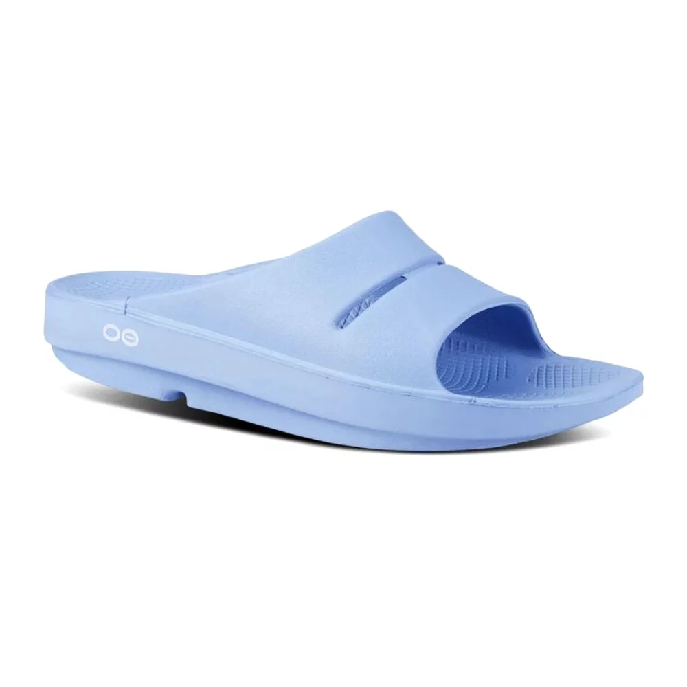 Oofos Ooahh Recovery Slide Sandal - Neptune Blue