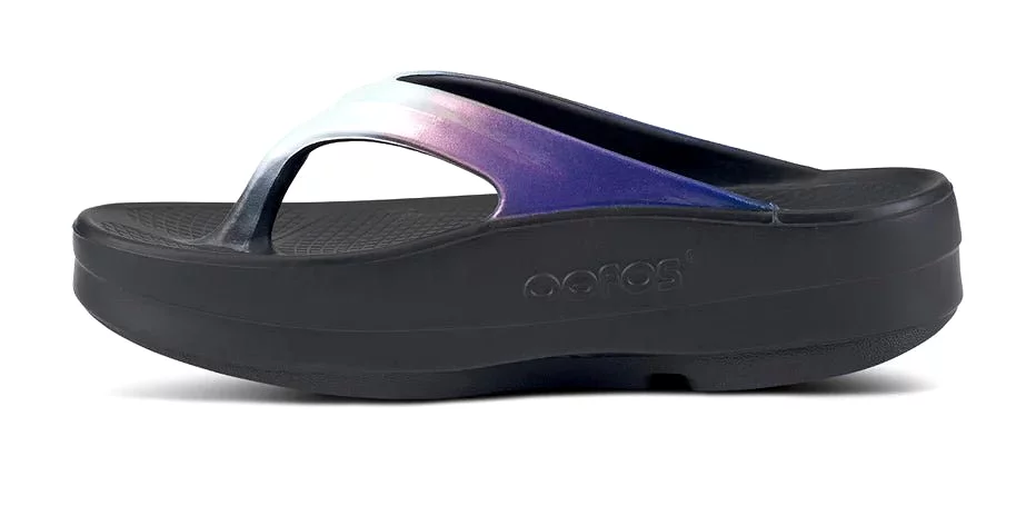 Oofos Women's Oomega Oolala Luxe Recovery Thong Sandal - Calypso