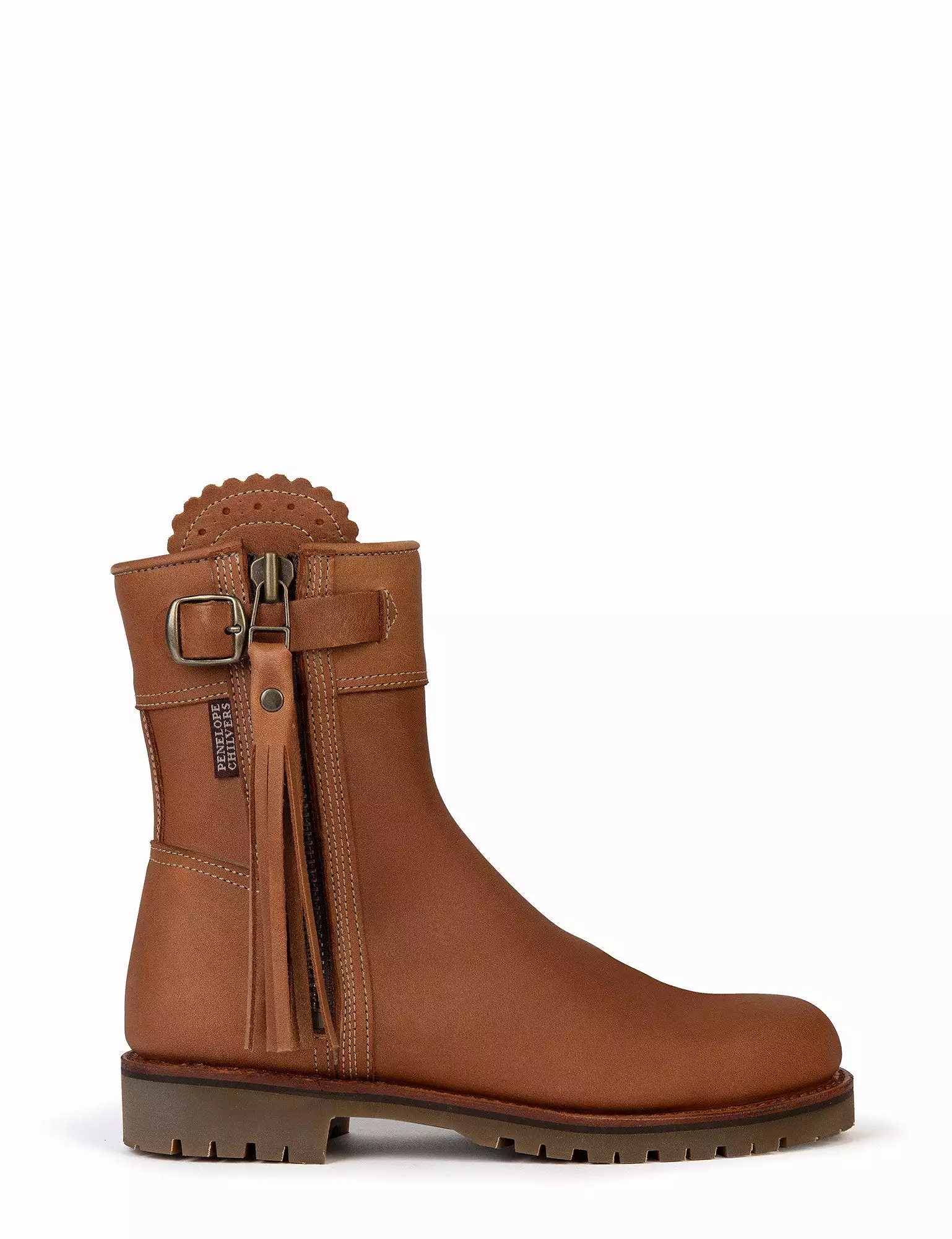 Penelope Chilvers Cropped Leather Tassel Boots