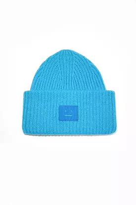 Ribbed Knit Beanie Sapphire Blue