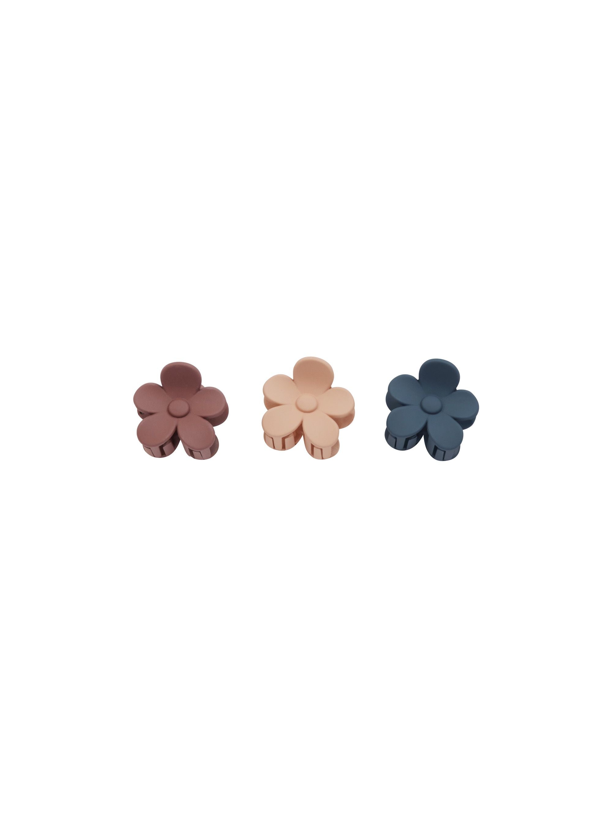 Rylee & Cru - Apricot, Indigo, and Mulberry Flower Clip Set