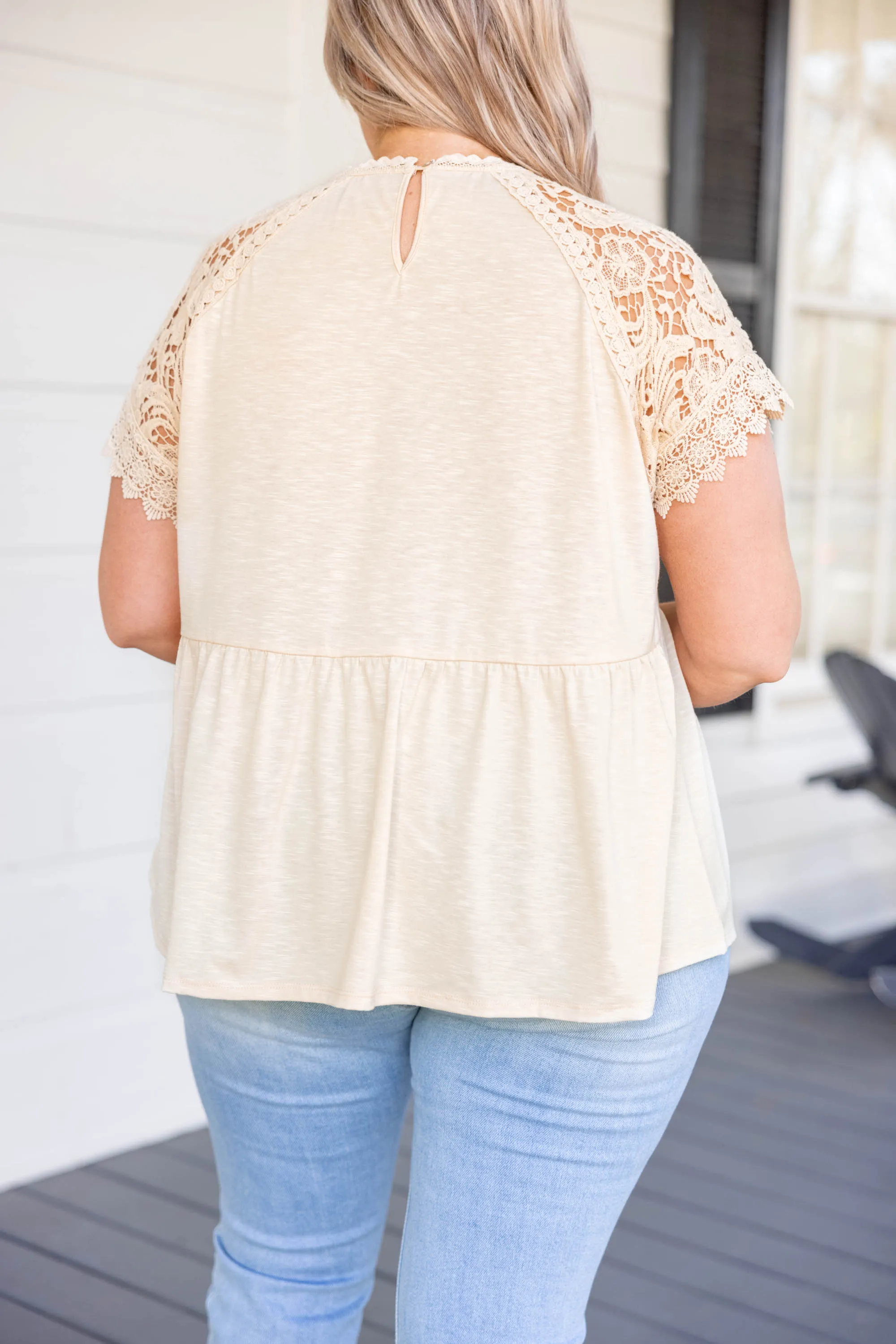 Stylish Edge Top, Taupe