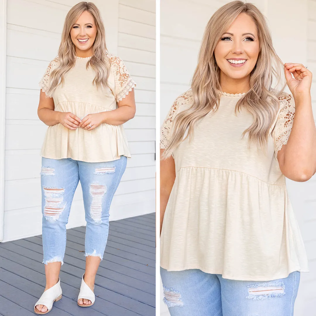 Stylish Edge Top, Taupe