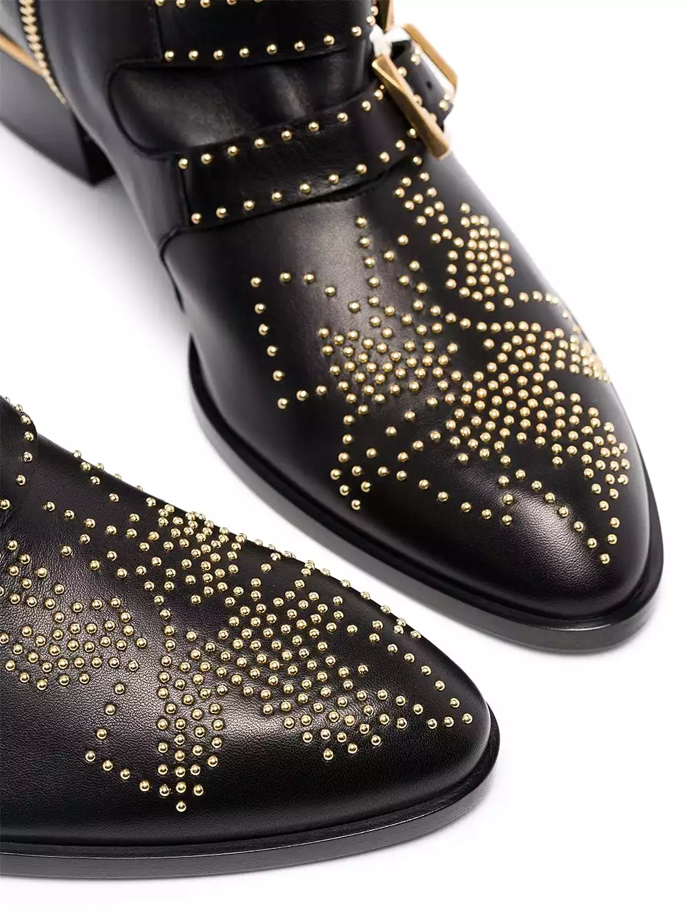 Susanna Low Boots, Black/Gold